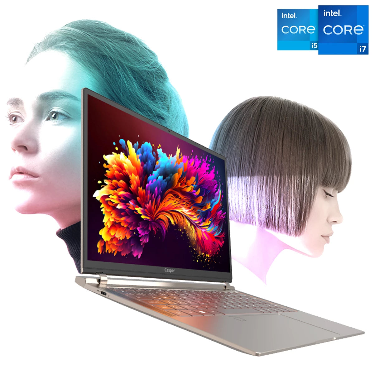Casper Nirvana Z100 i7 1355U 16GB LPDDR5 RAM 500GB M2 FREEDOS 14.0" OLED QHD DİZÜSTÜ BİLGİSAYAR Z100.1355-BE00X-K-O